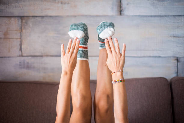 chaussette yoga crochet